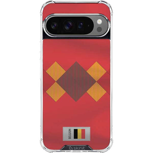 Belgium Soccer Flag Google Pixel 10 Pro Clear Case